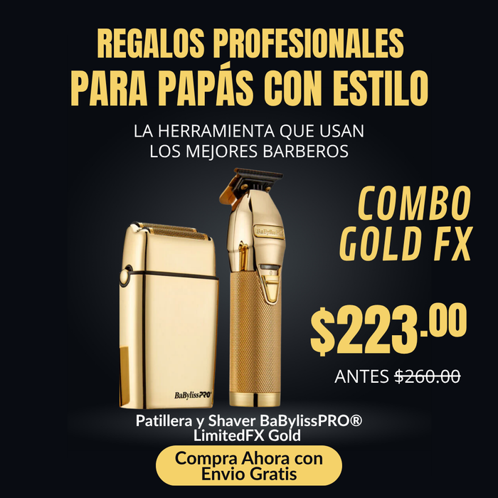 Patillera y Shaver BaBylissPRO® LimitedFX Gold