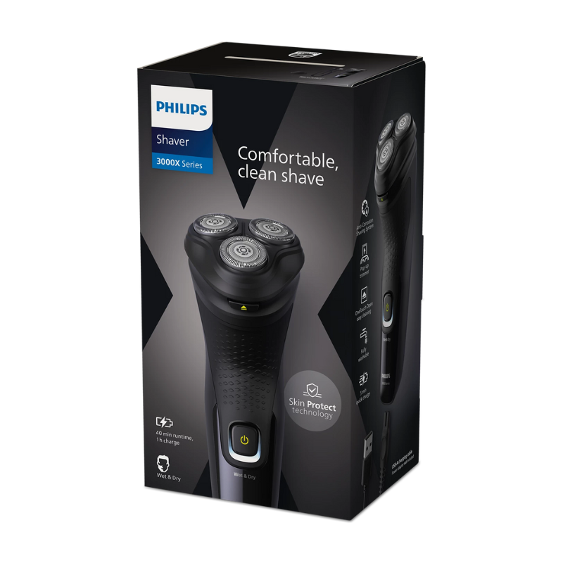 Afeitadora Philips X3021/00 Wet & Dry Series 3000 – Precisión y comodidad