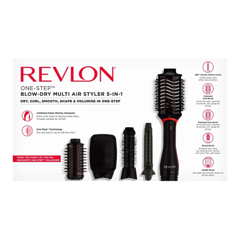 Revlon One-Step Multi Styler 5 en 1 | Secador, Alisador y Rizador en un Solo Paso - MegaStore