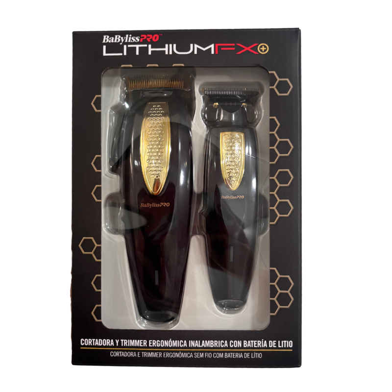 Cortadora y Patillera BabylissPro LithiumFX+ Edición Limitada Gold Collection