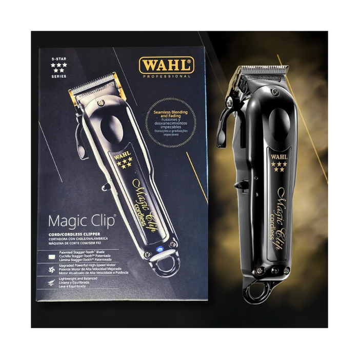 Cortadora de Cabello Wahl Magic Clip Cordless Black & Gold 5-Star