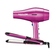 Combo Babyliss Plancha Optima 3000 + Secador Lightweight Hot Pink - MegaStore