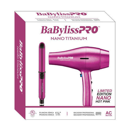 Combo Babyliss Plancha Optima 3000 + Secador Lightweight Hot Pink - MegaStore