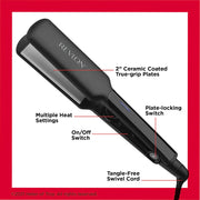 Revlon Plancha de Cabello Cerámica Premium 2" - MegaStore