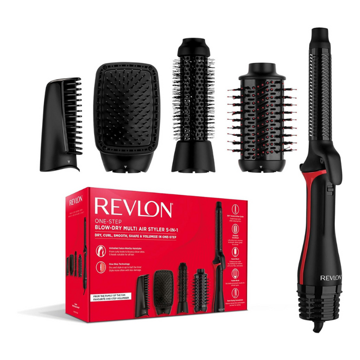 Revlon One-Step Multi Styler 5 en 1 | Secador, Alisador y Rizador en un Solo Paso