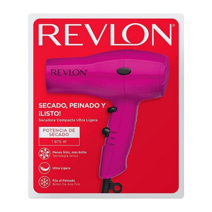 Secadora De Cabello Revlon Dry and Go Compacto 1875 Watts