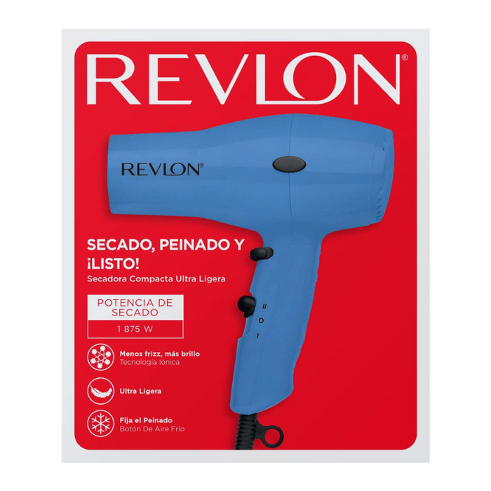 Secadora De Cabello Revlon Dry and Go Compacto 1875 Watts