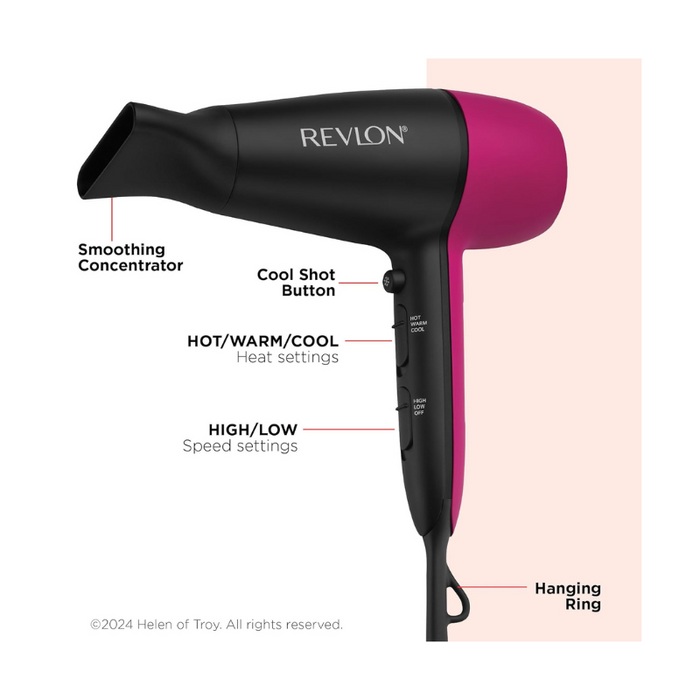 Secador de Pelo Revlon Perfect Match 1875W | Secado Rápido y Eficiente