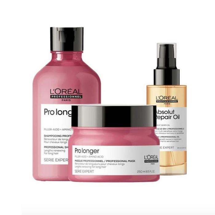 Set Regalo L’Oréal Pro Longer: Champú, Mascarilla y Aceite Reparador