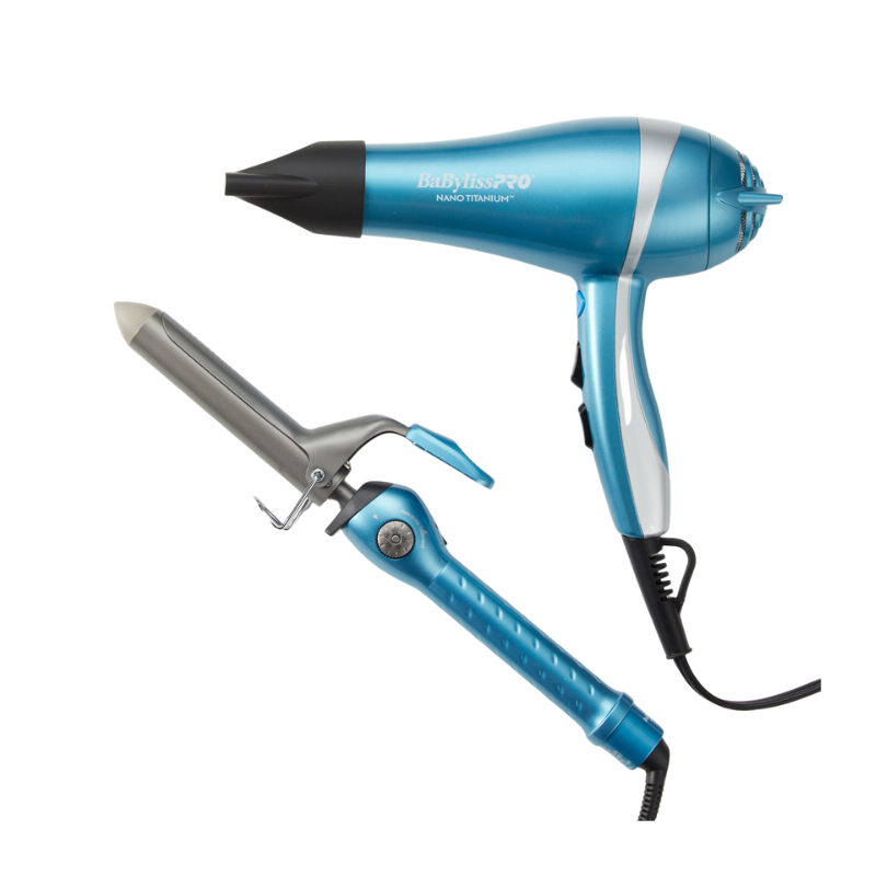 Set de Secador y Tenaza 1" Nano Titanium BaBylissPRO Edición Limitada - MegaStore