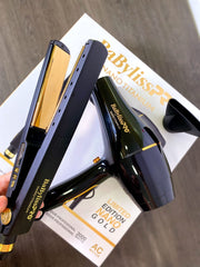 Combo Profesional Babyliss Secador + Plancha Limited Edition Nano Gold - MegaStore