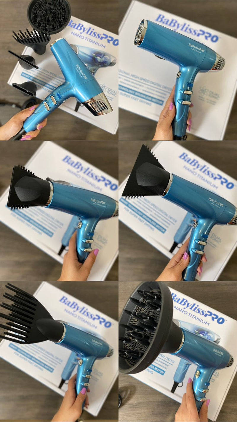 Secadora BabylissPro Iónico Dual Ionic Nano Titanium - MegaStore