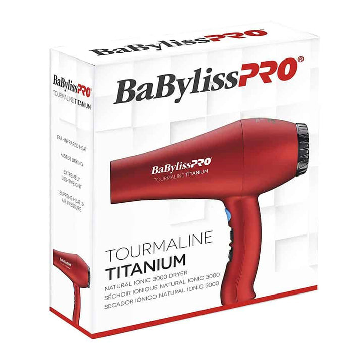 BaBylissPRO Tourmaline Titanium 3000 secador de pelo caja