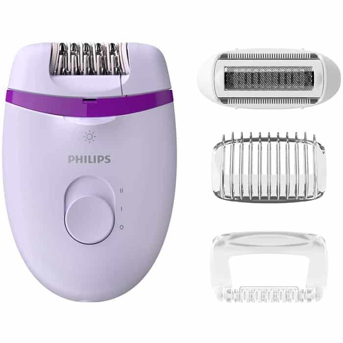 Depiladora-Eléctrica-Philips-Satinelle-Essential-Lila