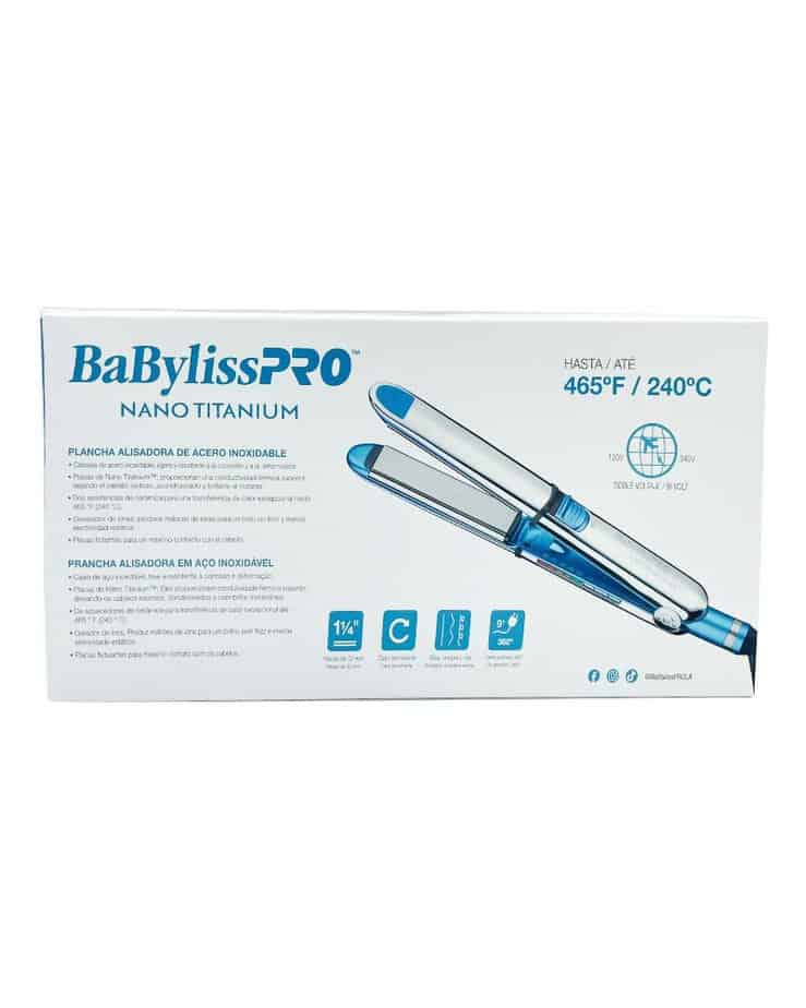 Plancha De Cabello Babyliss Optima 3000 1-1:4 Doble Voltaje BNT3000TSR ATRAS