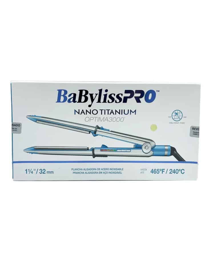 Plancha De Cabello Babyliss Optima 3000 1-1:4 Doble Voltaje BNT3000TSR Caja