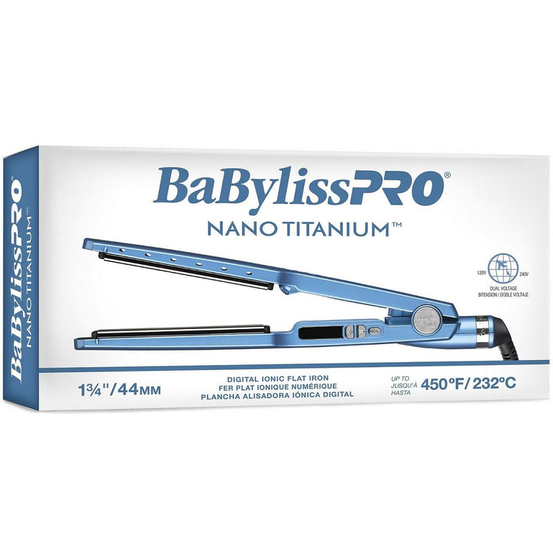 Plancha De Cabello Babyliss Pro Nano Titanium 1-3:4 Doble Voltaje BNT4094TUC