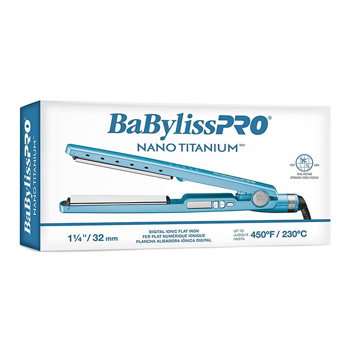 Plancha De Cabello Babyliss Pro Nano Titanium 1-1/4" Doble Voltaje