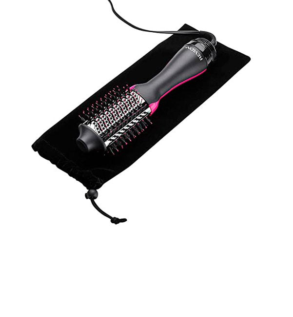 REVLON Cepillo de aire caliente con secador de pelo y voluminizador de un  solo paso, Titanium Max Edition : Belleza y Cuidado Personal 