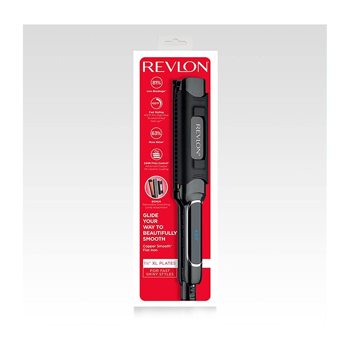 Plancha De Cabello Revlon Placas De Cobre 1-1/2