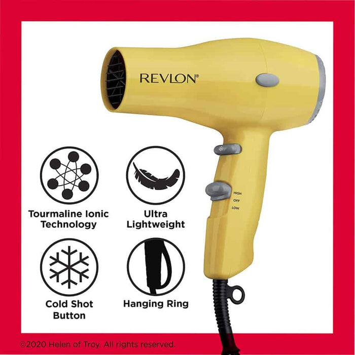 Secadora De Cabello Revlon 1875 Watts Edicion Amarilla funciones