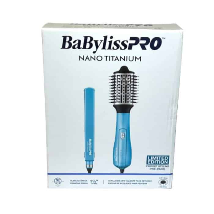 Combo Babyliss Plancha Ionica 1 1/4 Y Cepillo Secador 2.5