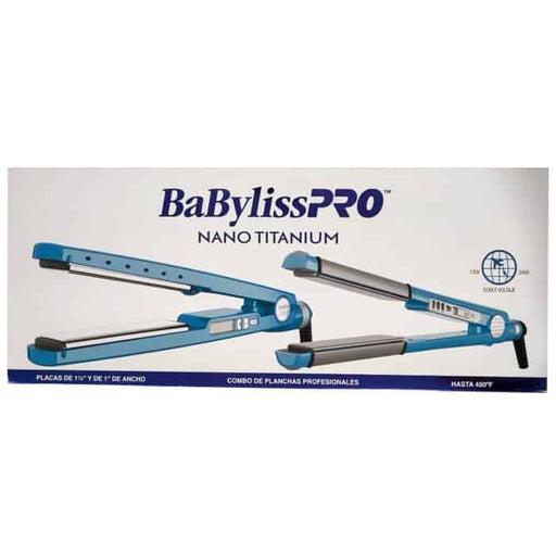 Juego De Planchas Babyliss Pro Nano Titanium 1 1/4" + 1"