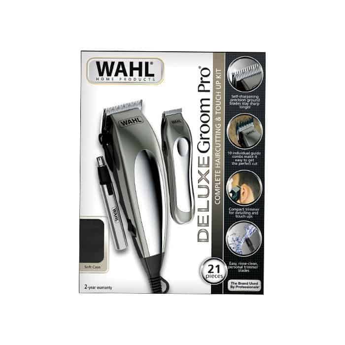 Combo Cortadoras De Cabello Wahl Deluxe Groompro 21 Piezas